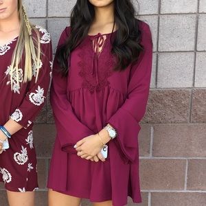 Maroon dress